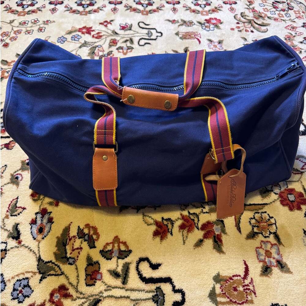 Brooks Brothers Vintage Canvas Weekender Bag